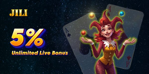 jili promotion 5% unlimited live bonus